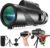 Monocular-Telescope 80×100 High Powered Monoculars High Definition for Adults High Powered with Smartphone Adapter Telescope Hunting Wildlife Bird Watching Travel Camping Hiking-Black