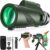 Monocular-Telescope 80×100 High Powered Monoculars High Definition forAduts High Powered with HD BAK4 Prism Smartphone AdapterTelescope Bird Watching Travel Camping Hiking-Green