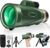 Monocular Telescope 12X60 HD High Power with Smartphone Adapter Tripod,Larger Vision Monoculars for Adults with BAK4 Prism & FMC Lens, Suitable for Bird Watching Hunting Hiking Camping Wildlife-Green