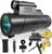 Monocular Telescope with Lights HD Monoculars 80×100 for Adults High Powered Monocularwith Smartphone Holder & Tripod, Handheld Telescope Suitable for Bird Watching Stargazing-Black