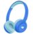 Monster Cute SK100 Kids Bluetooth Headphones, 85/94dB Safe Volume Limited, 60 Hours Playtime, Bluetooth 6.0, On-Ear Toddler Headsets with Built-in Mic, Lightweight Wireless Headphones for Kids, Blue