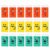 Monster Pencil Erasers, 18 Pack, 1.6 in Soft Rectangular Character Erasers for School, Classroom, Drawing and Office Supplies