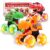 Monster Truck Toy for Kids Toddlers 1-3, Light up Wheels Dinosaur Car Toys
