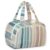 Montchui Colorful Rainbow Travel Toiletry Bag, Watercolor Striped