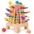 Montessori Board Game for Kids 4-6, Pyramid Wooden Sticks Dice Game, Math Educational, Fine Motor Skills Toy for 3+ Year Olds Girls Boys, Classic Table Game for Family Night