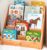 Montessori Bookshelf – Book Display Shelf for Toddler – Forward/Front Facing Bookcase Rack Display