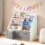 Montessori Bookshelf Toy Storage Organizer for Kids & Toddlers – Front-Facing Display with Removable Fabric Bins, Keeps Playroom Tidy, Perfect for Preschoolers, Space-Saving 32″W x 16″D x 32″H