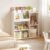 Montessori Kids Bookshelf, Bamboo Bookcase for Kids Room, Toy Storage Shelf