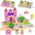 Montessori Princess Castle Puzzle for Toddlers 1-3, Double-Sided Wooden Building Blocks with Chessboard, Fine Motor Skills Educational Sensory Toy for 1 2 3 Year Old Girls Boys, Birthday Gift