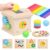 Montessori Toys for 1+ Year Old, Wooden Color Sorting Activity Cube Toys