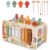 Montessori Toys for 1 Year Old, Wooden Hammering Pounding Toy with Xylophone, Fishing Game, Whack a Mole Game, Toddler Learning Toys for 1 2 3 Year Old Baby Girls Boys Christmas Birthday Gifts