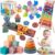 Montessori Toys for Baby Toddlers, 6-in-1 Wooden Shape Sorting Stacking Set