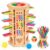 Montessori Wooden Board Game, 42-Stick Dice Game, Math Puzzle Toy for Kids 3 4 5 6 Years Old, Develops Fine Motor Skills and Counting, Perfect for Family Nights, Gift for Boys and Girls