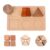 Montessori Wooden Fraction Puzzle Toy for Toddler Age 2 3, Math Manipulatives for 3+ Years Old, Geometric Shape Matching Game―Various Quality Wood Material Blocks, Classroom Learning Materials