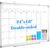 Monthly Calendar Dry Erase Whiteboard for Wall, 24″ x 18″ Magnetic Calendar White Board, Double-Sided Portable Board for Office, Kitchen, School, Home