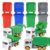 Monwssoe 8 Pack Garbage Truck Toys Set with 4 Recycling Truck, 4 Sorting Bins & 108 Waste Cards – Educational Toddler Play for Home & Preschool