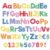 Mooliwe 134 Pcs 5 Inch Rainbow Checkered Bulletin Board Letters for Classroom Decoration Poster Alphabet Numbers Combo Set Paper Letter Cutouts for Bulletin Board Chalkboard School Decor