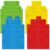 Mooliwe 48 Pack Large Cardboard Building Blocks, 9.8″ x 4.7″ x 2.8″, Supports 150 Lbs, Colorful Building Blocks for Kids 3+, Stem Learning Indoor Play Supplies (Multicolor)