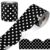 Mooliwe 65 Ft Scalloped Black and White Polka Dot Bulletin Board Borders Classroom Border for Bulletin Board Trim Decorative for Chalkboard Whiteboard Corkboard Locker School Decor