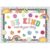 Mooliwe 93 Pcs Composition Notebook Bulletin Board Set Pastel Be Kind Classroom Decor Smile Face Back to School Border Decoration Retro Rainbow Cutouts for Kindergarten School Party First Day of Class
