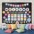 Mooliwe 94 Pcs Welcome Back to School Bulletin Board Set Retro Flowers Smile Face Paper Cutouts for First Day of School Classroom Wall Door Decoration(Groovy)