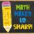 Mooliwe Math Bulletin Board Decoration Set 32 Pcs Math Makes Us Sharp Paper Cutouts Pencil Bulletin Board Decor for Classroom Teacher Back to School Supplies Chalkboard Door Wall Decorations