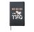 Moo Moo I’m Two 2nd Second Birthday Cow Lover Hilarious Hardcover Journal, Black