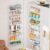 MOONEDGE 8-Tier Over the Door Pantry Organizer, Large Metal Spice Rack