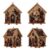 Moonlit Wooden Cottage 3D Pearl Art Kit Collection