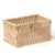Moosky Mini Wicker Shelf Baskets Hand-Woven Paper Rope Storage Basket Bin with Decorative Bow, Rustic Farmhouse Organizer for Key Remote Control, Home Decor (Beige, 7.1” x 4.7” x 3.9”)