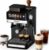 Mooye Espresso Machine with Grinder,20Bar Compact Espresso Maker with Steam Milk Frother,Coffee Maker for Home (black, Full-size)