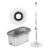 Mop Bucket Set, Rotating Floor Cleaning Tool with 2 Replacement Heads, 1 Se