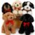 MorisMos 5 Pack Dog Stuffed Animals Bulk, Adopt A Puppy Plush for Kids