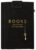 Moses. Just One More Chapter Books, Black – Cotton Book Cover with Magnetic Closure, Book Cover with Additional Pocket for Pens and Bookmarks, Reusable, Dimensions: 19.5 x 27.5 cm