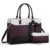 MOSISO Laptop Tote Bag for Women, 15.6 inch PU Leather Shoulder Bag