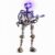 MOSTARLE Terminator M 3D Metal Puzzle, DIY Mechanical Robot Kit – Purple