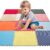 MOTGOM 12 Set Sensory Floor Tiles – Textured Sensory Mats, Interlocking Sensory Rug Sensory Toys for Autistic Children Kids Baby Toddler Multi Sensory Exploration, Tactile Play, Fidgeting Activity