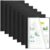 MotiMind 10 Pcs Thermal Binding Covers, 8.5 x 11 Inch Letter Size, 1 Inch Spine Holds 240 Sheets, Clear Front Paper Back Report Cover Suitable for Schools Offices Presentation(Black)