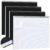 MotiMind 4 Pack Legal Pads Top Spiral Bound 11 x 9.5 Inch Wide Landscape Notebook College Ruled Horizontal Notepad with Hole Punched Pages for Office School Meeting Project Notes Daily Use, White