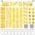 MotiMind 65 Pcs 2026 Bee Flip Calendar Bulletin Board Set Flip Calendar with Adjustable Holder Colorful Classroom Decor Include 65 Date Card for Back to School Home Decor Supplies