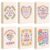 MotiMind 6 Pieces Christian Journals Bulk Compatible with Notebook A5 Spiral Church Prayer Journal for Women Devotional Gifts Group Notes 8.27 x 5.51 Inch White Gold Cardstock Paper Metal