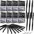 MotiMind 96 Pcs Black Felt Tip Pens 0.7mm Medium Point Pens Bulk, Felt Tip Markers for Journaling, Writing, Note Taking, Planner, Ideal for Office School Art Supplies Gift