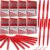 MotiMind 96 Pcs Red Felt Tip Pens 0.7mm Medium Point Pens Bulk, Felt Tip Markers for Journaling, Writing, Note Taking, Planner, Ideal for Office School Art Supplies Gift