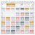 MotiMind Boho Classroom Calendar Pocket Chart, 44 Pockets with 81 Cards and 3 Hooks, Morandi Colors Monthly Calendar for Students Learning for Home or School