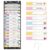 MotiMind Daily Schedule Pocket Chart for Classroom, Calendar Pocket Chart 13+1 Pockets, 21 Reusable Cards for Classroom School 13″ x 36″ (Macaron Color,Composition Notebook)