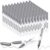 Motiskyy 120 Pcs Metallic Permanent Markers Bulk Metallic Marker Pens Set Medium Tip Quick Dry Paint Pens for Classroom DIY Crafts, Gift Card Making, Artist Illustration(Silver)