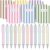 Motiskyy 24 Set Colorful Striped Mini Notebooks and Pens Bulk Small Lined Notepads for Back to School Students Teachers Employee Classroom Prize Office Supplies