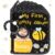 Motiskyy My First Family Album for Baby, Holds 17 4×6 Photos, Soft Toddler Photo Book with Dual Safe Mirror & Hanging Hook, Early Educational Memory Book Gift for Newborn Kids Baby Shower (Bee)