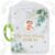 Motiskyy My First Family Album for Baby, Holds 17 4×6 Photos, Soft Toddler Photo Book with 2 Safe Mirror & Hanging Hook, Early Educational Memory Book Gift for Newborn Kids Baby Shower (Greenery)