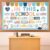 Motivational Bulletin Board Decoration Set Classroom Affirmation Station Bulletin Board in This School Classroom Cutouts for Back to School Elementary Home Wall Door Supplies